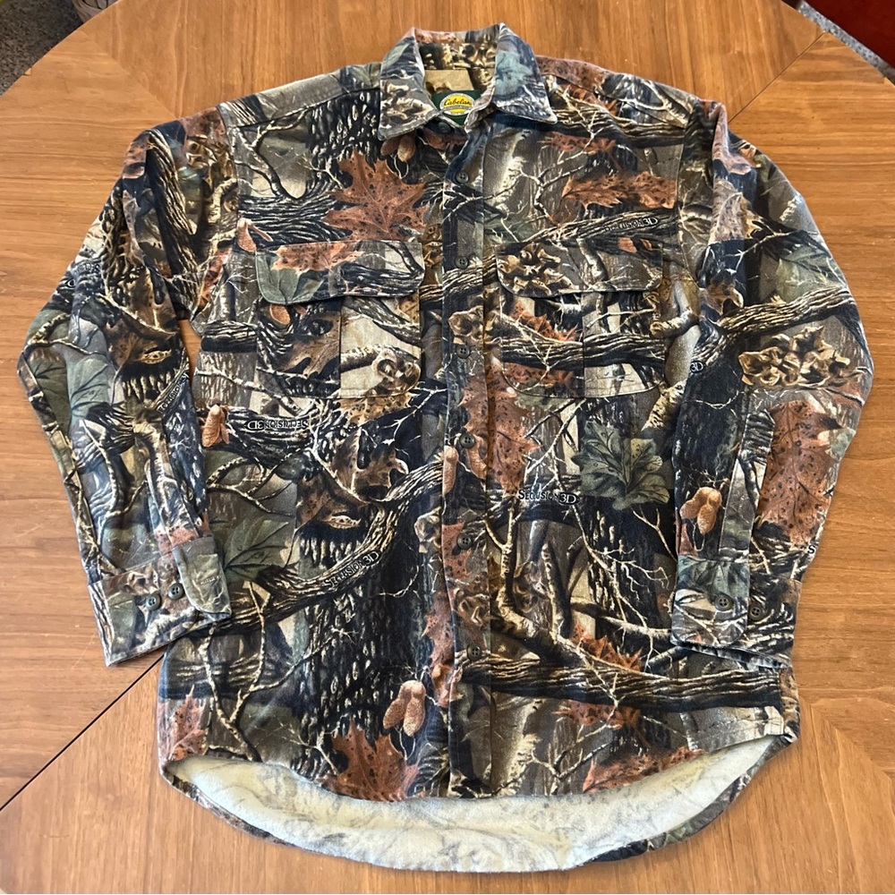 Vintage Cabela’s Seclusion 3D Camo Button Up